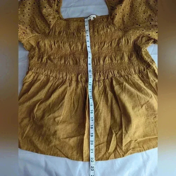 Maurices Eyelet Puff Sleeve Women's Size 2X New Sleeve Blouse Fall Color - Picture 10 of 12